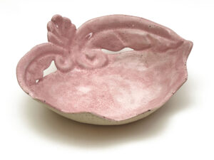 Skål rosa ros